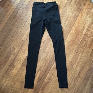 Classic Black Women’s Ankle Leggings with Pockets - Sz M XTRA TALL (37in inseam)